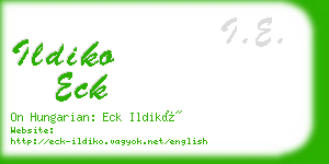 ildiko eck business card